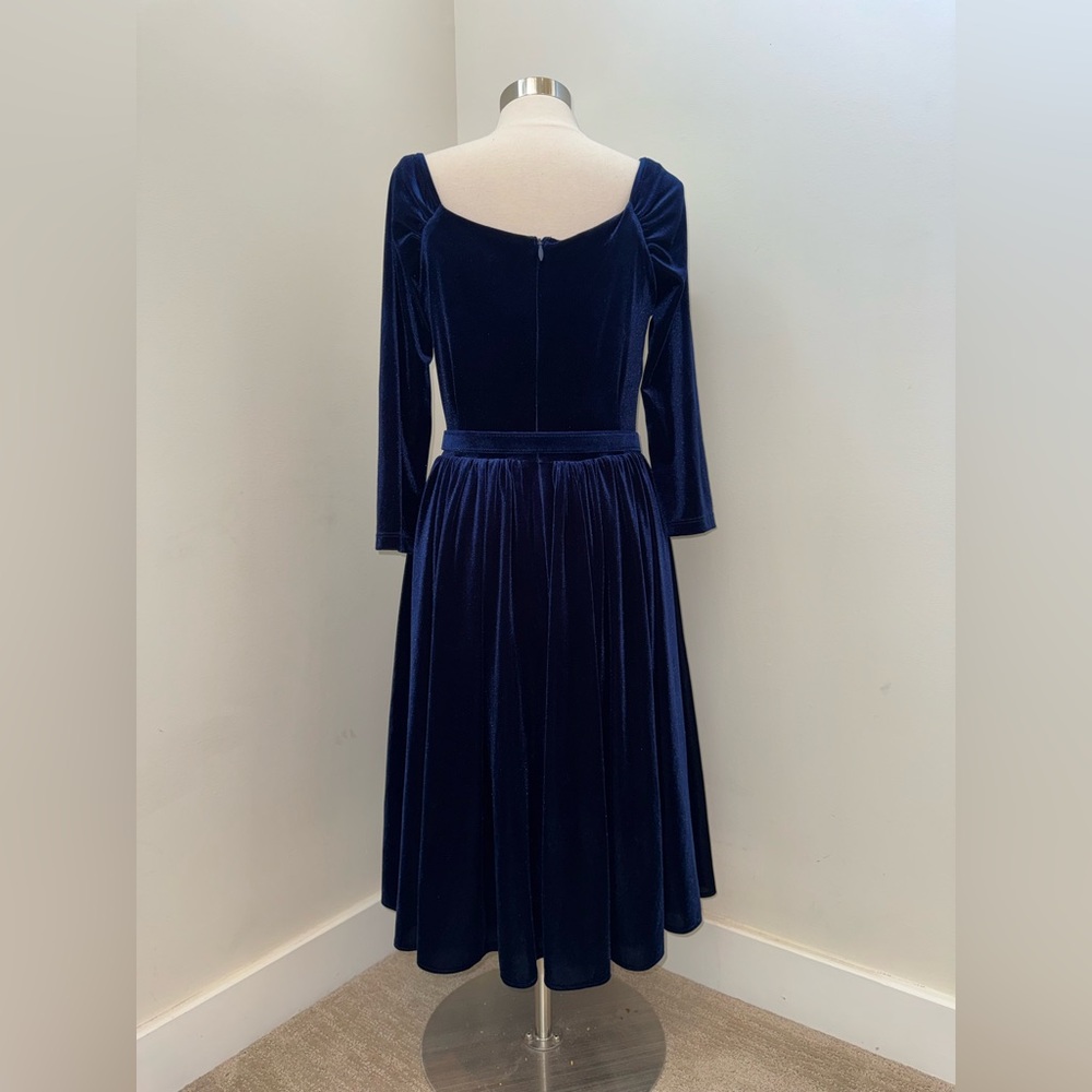 VIXEN STARLET SWING DRESS IN NAVY by Micheline Pitt XL - Picture 3 of 8